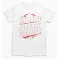 Hit Hard Run Fast Turn Left Baseball Fan Red Graphic Unisex T-Shirt Hit Hard Run Fast Turn Left Baseball Fan Red Graphic Unisex T-Shirt