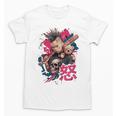 Punk Girl With Anger Kanji And Baseball Bat Unisex T-Shirt Punk Girl With Anger Kanji And Baseball Bat Unisex T-Shirt