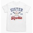 Sister Of Rookie 1st Birthday Baseball Boy Family Matching Unisex T-Shirt