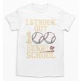 I Struck Out 100 Days Of School Baseball Fan Students Batter Premium Tri-Blend Unisex T-Shirt