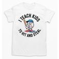 I Teach Kids To Hit And Steal Baseball Softball Coach Unisex T-Shirt I Teach Kids To Hit And Steal Baseball Softball Coach Unisex T-Shirt