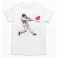 Valentines Baseball Batter Heart Player Silhouette Premium Tri-Blend Unisex T-Shirt Valentines Baseball Batter Heart Player Silhouette Premium Tri-Blend Unisex T-Shirt