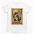 Vintage Japanese Ukiyo-e Baseball Cat Batting Unisex T-Shirt Vintage Japanese Ukiyo-e Baseball Cat Batting Unisex T-Shirt