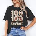100 Days Of School Baseball Love Valentine’s Day Men Women Unisex T-Shirt