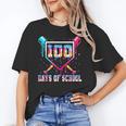 100 Days Of School Boy Kids Baseball Ice Cream Drip Teacher Unisex T-Shirt 100 Days Of School Boy Kids Baseball Ice Cream Drip Teacher Unisex T-Shirt