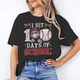 100 Days Of School Dabbing Baseball Hit Student Kids Boys Unisex T-Shirt