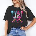 12th Birthday Boys Baseball Ice Cream Drip Boys Baseball Unisex T-Shirt