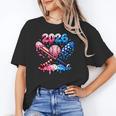 2026 American Flag Baseball Ice Cream Drip Bats Boys Unisex T-Shirt 2026 American Flag Baseball Ice Cream Drip Bats Boys Unisex T-Shirt