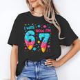 I Was 6 Now I'm 7 67 Birthday Baseball Drip 7 Year Old Unisex T-Shirt I Was 6 Now I'm 7 67 Birthday Baseball Drip 7 Year Old Unisex T-Shirt
