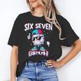 67 Meme Six Seven Bruh Baseball Ice Cream Drip Unisex T-Shirt