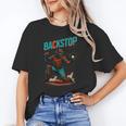 Backstop Catcher Baseball Graphic Unisex T-Shirt Backstop Catcher Baseball Graphic Unisex T-Shirt