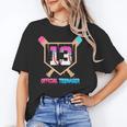 Baseball 13 Year Ice Cream Drip 13th Bday Official Teenager Unisex T-Shirt