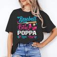 Baseball Or Bows Poppa Loves You Gender Reveal Unisex T-Shirt