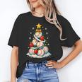 Baseball Christmas Tree Lights Santa Sport Player Lover Xmas Unisex T-Shirt