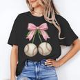 Baseball Girls Women Coquette Pink Bow Baseball Unisex T-Shirt Baseball Girls Women Coquette Pink Bow Baseball Unisex T-Shirt