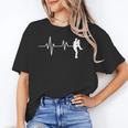 Baseball Heartbeat Pitcher Position Simple Line Art Unisex T-Shirt