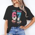 Baseball Ice Cream I Was 6 Now I'm 7 67 Birthday Boy Unisex T-Shirt