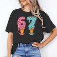 Baseball Ice Cream Drip 6 7 Kids 67 Birthday Unisex T-Shirt