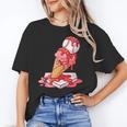 Baseball Ice Cream Drip Youth Strawberry Baseball Red Unisex T-Shirt Baseball Ice Cream Drip Youth Strawberry Baseball Red Unisex T-Shirt