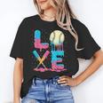 Baseball Love Drip Ice Cream Colorful Baseball Unisex T-Shirt