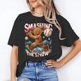 Baseball Player Christmas Gingerbread Smashing Through Snow Unisex T-Shirt Baseball Player Christmas Gingerbread Smashing Through Snow Unisex T-Shirt