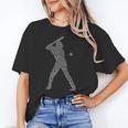 Baseball Player Typography Word Art Unisex T-Shirt