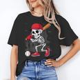 Baseball Skeleton Halloween Playing Unisex T-Shirt Baseball Skeleton Halloween Playing Unisex T-Shirt