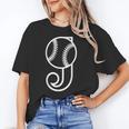 Baseball Sport Player Monogram Cool Initial Letter J Unisex T-Shirt