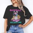 Baseball Is My Valentine Ice Cream Drip Crossed Bats Sport Unisex T-Shirt