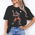 Bigfoot Playing Baseball Boys Kids Men Baseball Player Unisex T-Shirt