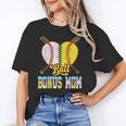 Bonus Mom Of Both Half Baseball Softball Ice Cream Drip Unisex T-Shirt Bonus Mom Of Both Half Baseball Softball Ice Cream Drip Unisex T-Shirt