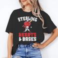 Boys Baseball Valentines Shirt Sterling Hearts Baseball Unisex T-Shirt