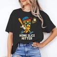 Boys Pizza Theme Baseball Home Hitter Unisex T-Shirt Boys Pizza Theme Baseball Home Hitter Unisex T-Shirt