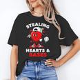 Boys Valentines Baseball Drip Icecream Stealing Hearts Kids Unisex T-Shirt Boys Valentines Baseball Drip Icecream Stealing Hearts Kids Unisex T-Shirt