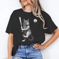 Cute Kitten Playing Baseball Hitter Bat Cool Baseball Cat Unisex T-Shirt Cute Kitten Playing Baseball Hitter Bat Cool Baseball Cat Unisex T-Shirt