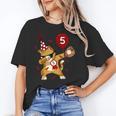 Dabbing Cool Cat Baseball 5th Birthday Unisex T-Shirt Dabbing Cool Cat Baseball 5th Birthday Unisex T-Shirt