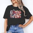 Game Day Baseball Leopard Coquette Bow Mama Mom Sister Unisex T-Shirt Game Day Baseball Leopard Coquette Bow Mama Mom Sister Unisex T-Shirt