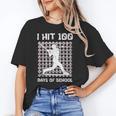 I Hit 100 Days Of School Baseball Player 100th Day Boys Kids Unisex T-Shirt