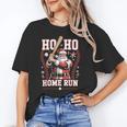Ho Ho Home Run Baseball Christmas Holiday Sports Santa Unisex T-Shirt