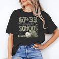 HUGvyn 6733 Days Of School Baseball 100 Days Camo Cap Boys Unisex T-Shirt