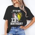 It's My 13th Birthday Baseball Softball Heart 13 Year Old Unisex T-Shirt It's My 13th Birthday Baseball Softball Heart 13 Year Old Unisex T-Shirt