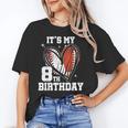 It's My 8th Birthday Baseball Football Heart 8 Year Old Unisex T-Shirt