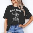 Jesus Saves Shirt Religious Christian Faith Baseball Unisex T-Shirt