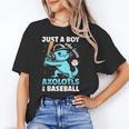 Just A Boy Who Loves Axolotls & Baseball Unisex T-Shirt Just A Boy Who Loves Axolotls & Baseball Unisex T-Shirt