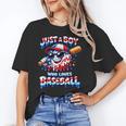 Just A Boy Who Loves Baseball Patriotic Drip For Youth Boys Unisex T-Shirt Just A Boy Who Loves Baseball Patriotic Drip For Youth Boys Unisex T-Shirt