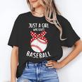 Just A Girl Who Loves Baseball Cute Retro Baseball Lover Unisex T-Shirt