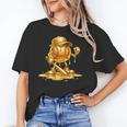 Melting Baseball Mascot Slugger Bat Cap Cartoon Unisex T-Shirt Melting Baseball Mascot Slugger Bat Cap Cartoon Unisex T-Shirt