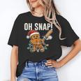 Oh Snap Gingerbreadman Christmas Baseball Humor Unisex T-Shirt