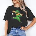 Retro Leprechaun Baseball St Patricks Day Sport Men Boy Kids Unisex T-Shirt