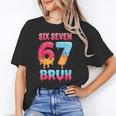Six Seven Bruh 67 Ice Cream Drip Baseball For Men Women Kids Unisex T-Shirt Six Seven Bruh 67 Ice Cream Drip Baseball For Men Women Kids Unisex T-Shirt